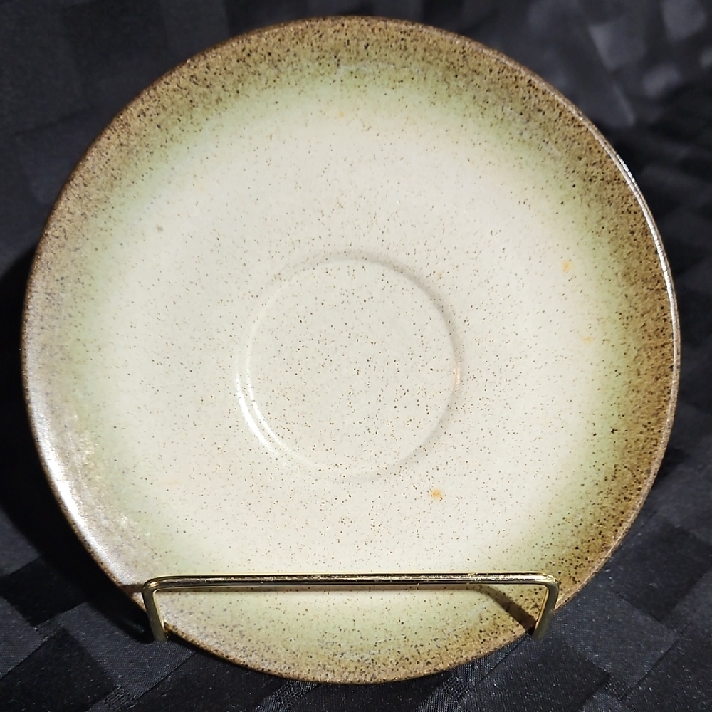 VTG MCM Handcrafted Heath Ceramics Sea & Sand Coupe Saucer Plate, Discontinued